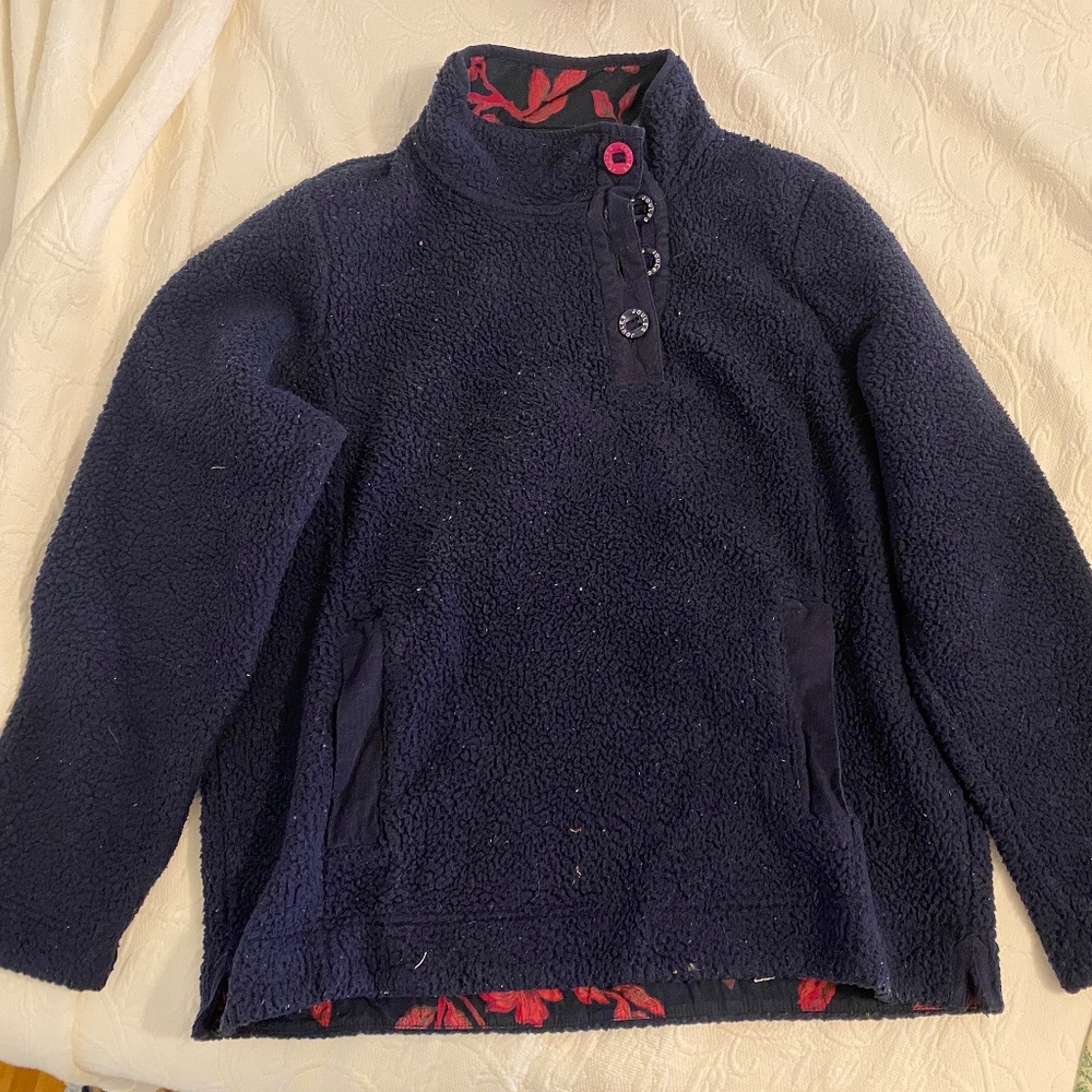 Joules Bonita Navy Fleece Jacket